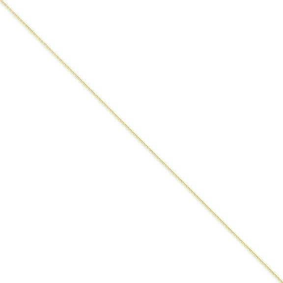 Primal Gold 14K Yellow Gold .8mm Diamond Cut Cable with Spring Ring Clasp Chain