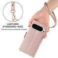 thumbnail image 3 of Wallet Case for Google Pixel 9A with [RFID Blocking] Card Holder Kickstand with Lanyard,Magnetic Clasp PU Flip Leather Shockproof Full-body Phone Case for Google Pixel 9A,Rosegold, 3 of 7