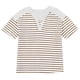 thumbnail image 5 of Hombro Frío Tops Mujeres Cuello en V Manga Corta Fuera Del Hombro Color Sólido Blusa Casual Suave Poliéster Primavera Verano Moda, 5 of 5
