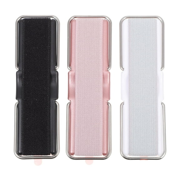 KONTONTY 3Pcs Phone Holder for Hand Strap Lanyard for Cell Phone Rose Gold Elastic Band for Travel