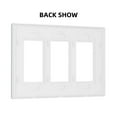 thumbnail image 2 of Blue Tulip Switch Cover Decorative Wall Plate 3-Gang Screwless Standard Size, 2 of 5