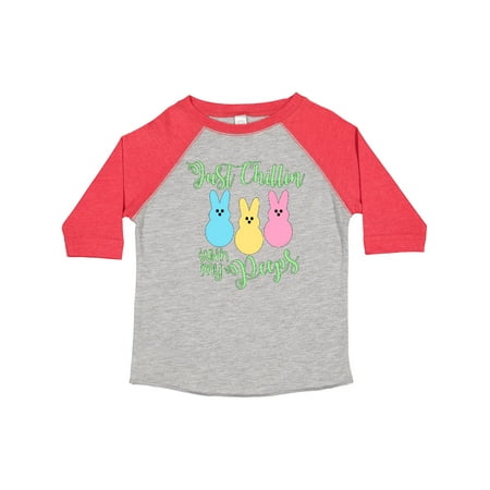 

Inktastic Funny Easter Just Chillin with My Peeps Gift Toddler Boy or Toddler Girl T-Shirt