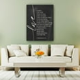 thumbnail image 3 of Black And White Wall Art Love Is Patient Love Is Kind Wall Art Canvas Modern Home Decor Unframed 24×36 in, 3 of 5