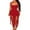 Red, variant on Women's Sexy Neck Sleeveless Irregular Dress - Backpack Design, Flowy Hem for Summer/Beach Parties