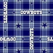 NFL Dallas Cowboys 58" 100% Polyester Fleece Sports Logo Fabric By the Yard, Blue