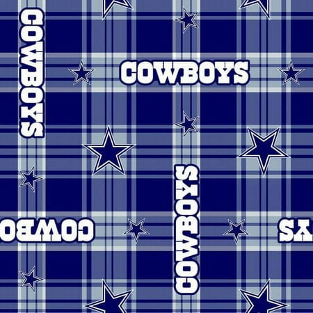 NFL Dallas Cowboys 58" 100% Polyester Fleece Sports Logo Fabric By the Yard, Blue