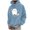 Light Blue, variant on VBARHMQRT Wearable Blanket Hoodie Print Hoodie Set Men's Fashion Casual Sweatshirt Autumn Winter Sports Top