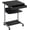 Black, variant on WSWJY Rolling Computer Desk with Drawer & Keyboard Tray, Mobile Laptop Desk Cart Standing Computer Workstation for Home Office, Gray