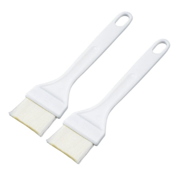 STRANDCHIC Kitchen Brush Baking Brush White 2PCS Plastic Handle