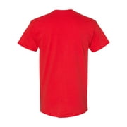 Men Heavy Cotton Multi Colors T-Shirt Color Red Small Size