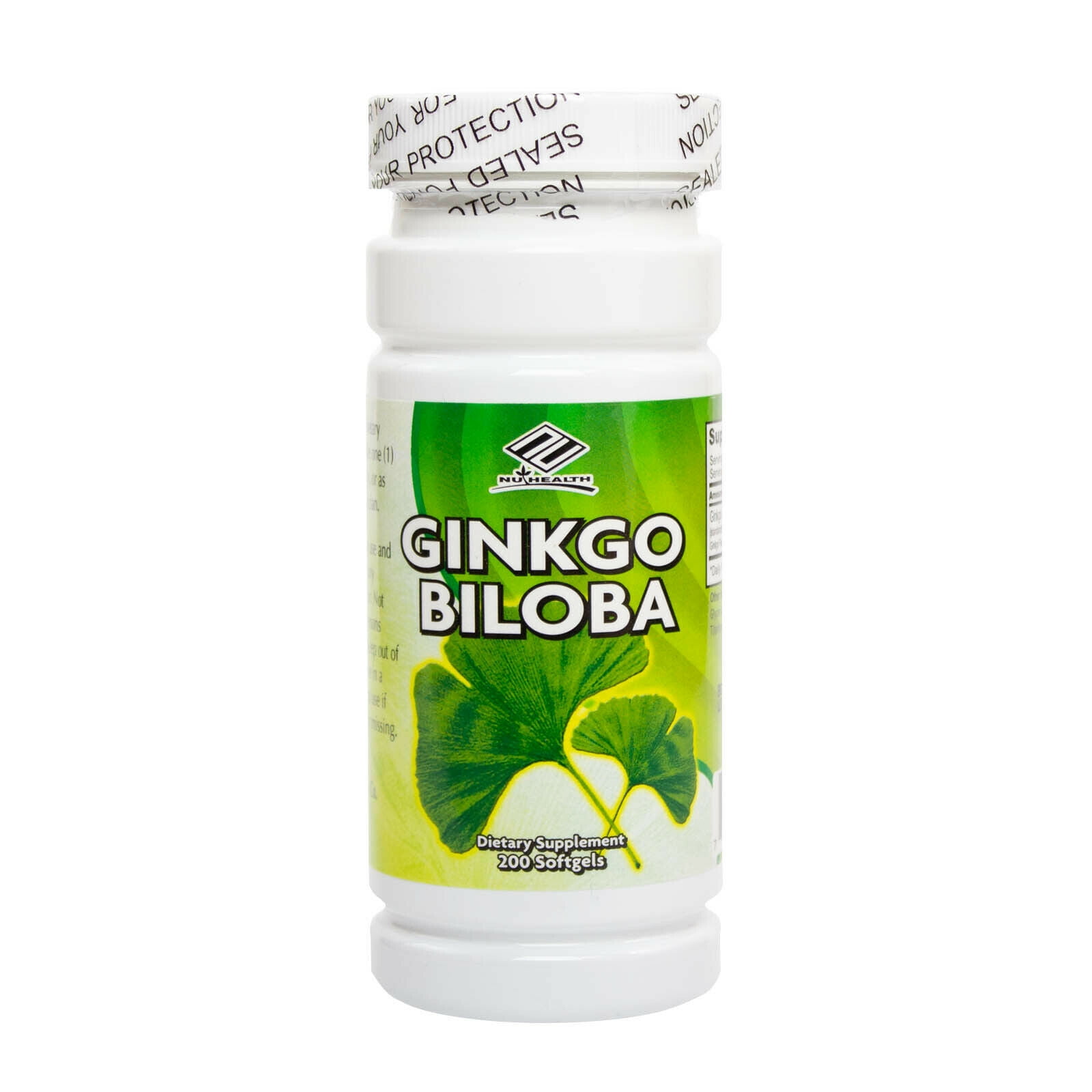 Ginkgo Biloba Extract 200 Softgels MEMORY BRAIN AID ENHANCER, Made In