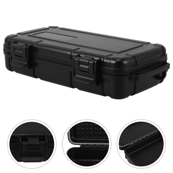 SEWCHICS Waterproof Black ABS Storage Case for Durable Tool Protection