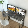 Gezen Folding Desk Writing Computer Desk for Home Office, NoAssembly