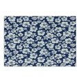 thumbnail image 1 of Hawaii Cutting Board, Hibiscus Silhouettes Flowering Mallow Family Plant Exotic Summer Season Foliage, Decorative Tempered Glass Cutting and Serving Board, Small Size, Navy Blue White, by Ambesonne, 1 of 1
