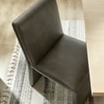 thumbnail image 5 of Emory Vegan Leather Dining Side Chair in Mushroom, 5 of 9