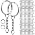 thumbnail image 6 of WHAMVOX 120-Piece Round Keychain Accessories Set for Crafting, Projects, and Key Organization Supplies, 6 of 8