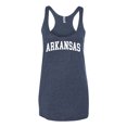 thumbnail image 2 of Wild Bobby State of Arkansas College Style Women Tri-Blend Racerback Tank Top, 2 of 6