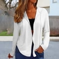 thumbnail image 6 of ZJXFGS Women's Lightweight Zip Up Hoodies Long Sleeve Thin Casual Hooded Jacket Lightweight Hoodies with Pocket White 3XL, 6 of 7