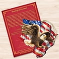 thumbnail image 3 of Designocracy Set of 2 American Independence Eagle Wooden Ornaments 5.5", 3 of 5