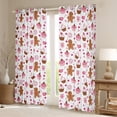 thumbnail image 2 of Feelyou Gingerbread Man Black Out Curtains for Kids, Christmas Cake Dessert Curtains Pack of 2 (42x63 Each), Girly Pink Gift Bedroom Curtains, Curtains and Drapes Home Decor, 2 of 5