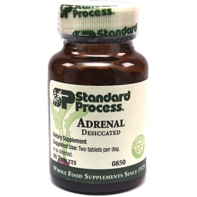 Standard Process Adrenal Desiccated / Adrenal Support for Energy