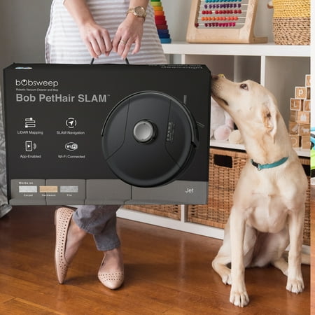 bObsweep - PetHair SLAM Wi-Fi Connected Robot Vacuum and Mop - Jet