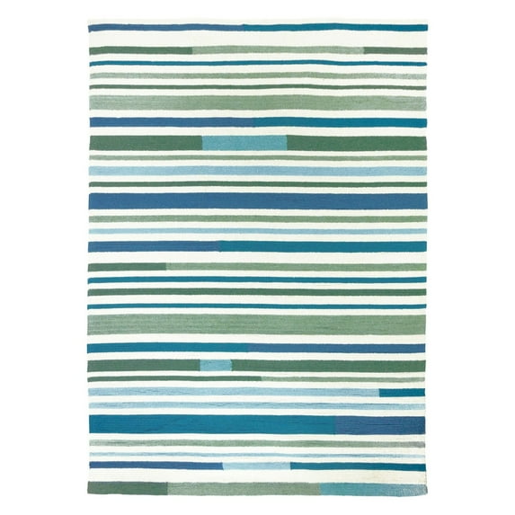 Homefires Sea Breeze Stripes Indoor/Outdoor Area Rug