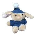 thumbnail image 3 of Fokuz Knitted Hat Bunny Soft Huggable Rabbit With Hat Heartwarming For Easter Birthdays Or Just Because, 3 of 5