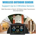 thumbnail image 4 of Wireless Weather Forecast Station Clock RF Indoor Outdoor Color Screen Clock with RF Transmitter Digital, 4 of 8