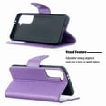 thumbnail image 3 of Dteck Case For Samsung Galaxy S21 6.2 inch Premium PU Leather Flip Wallet Case Embossed Full Body Protection Flip Stand Card Holder Magnetic Cover , violet, 3 of 5