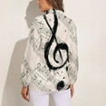 thumbnail image 2 of Musical Notes Long Sleeve Blouse Woman Streetwear Casual Shirts Summer Oversize Woman Streetwear Clothing Birthday Present, 2 of 7