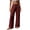 Red, variant on hoksml Women's Drawstring High Waist Wide Leg Pants, Elastic Casual Pants with Patch Pockets, Loose Fit Pants for Summer Daily and Beach Wear