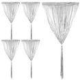 thumbnail image 6 of Raindrops Silver Plastic Fringe Curtain Backdrop for with Shiny Atmosphere 2pcs, 6 of 8