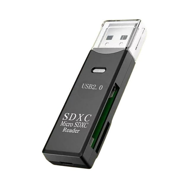 High Speed USB 3.0 Dual Slot SD TF Card Reader for PC Mac Data Transfer ABS Plastic External Memory Card Adapter