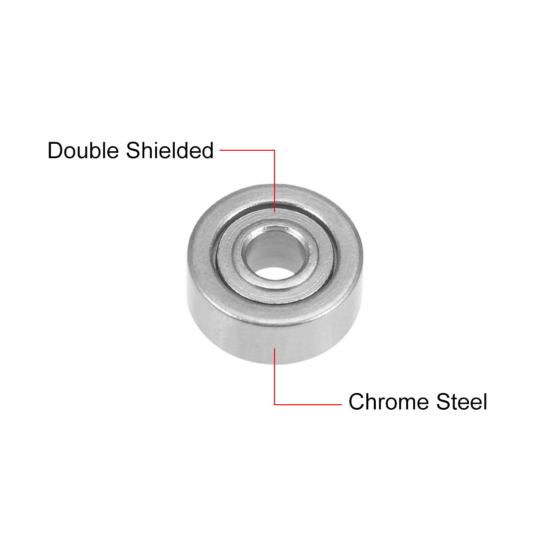 MR62ZZ Deep Groove Ball Bearing 2x6x2.5mm Double Shielded Chrome Bearings 10pcs 714998771384 