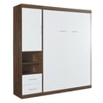 thumbnail image 5 of Harper & Bright Designs Full Size Murphy Bed Wall Bed with Cabinet, White, 5 of 9