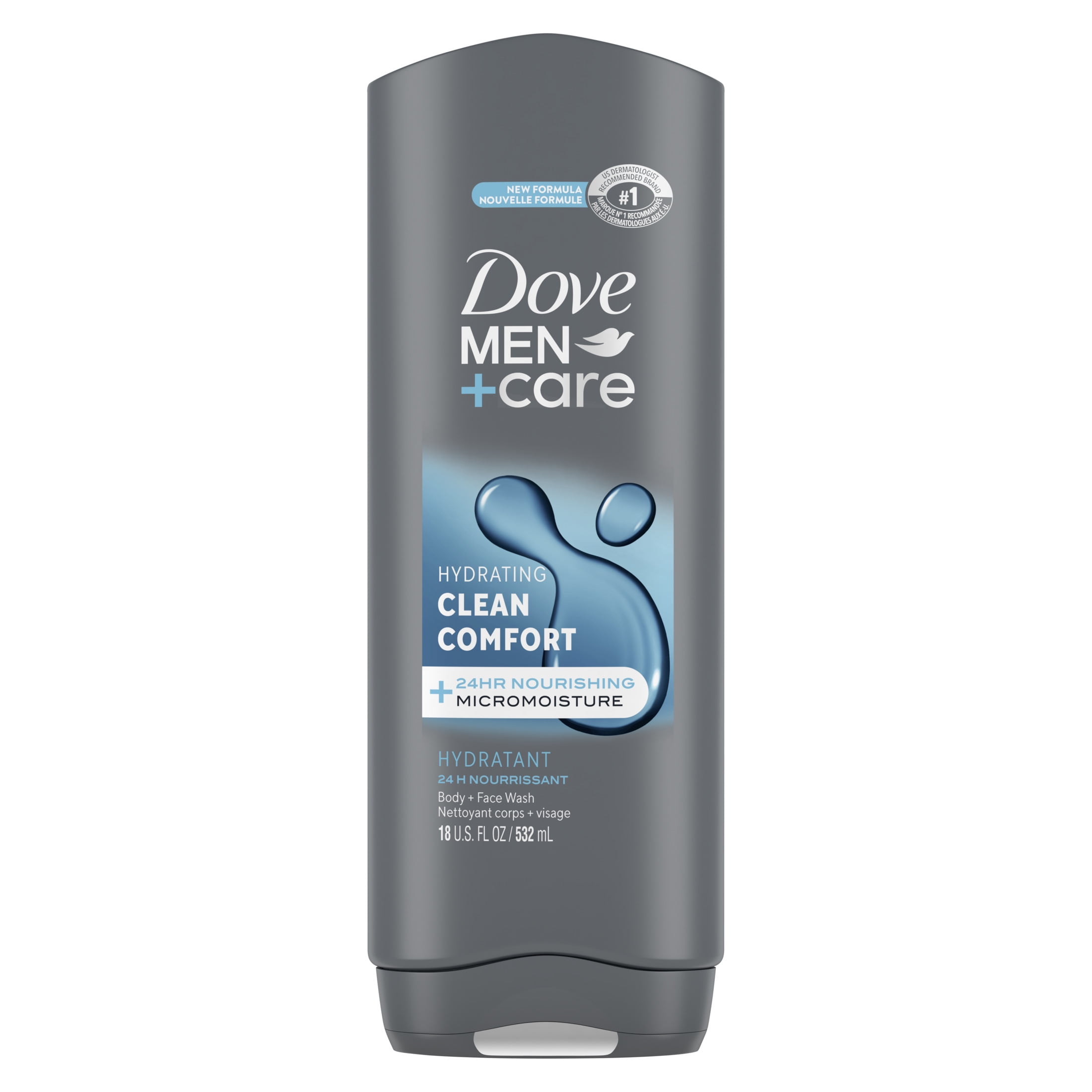Induceren supermarkt Gasvormig Dove Men+Care Body and Face Wash Clean Comfort 18 Oz. - Walmart.com