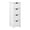 White, variant on Skinny Bathroom Storage Cabinet, White 12 Inch Wide 4 Drawer Organizer, Modern Wooden Tower Cabinet for Small Spaces, Living Room, Bathroom, White
