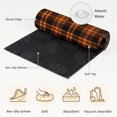 thumbnail image 6 of Area Rugs 3'x5', Burnt Orange Plaid Carpet Runner Indoor Outdoor Rugs Home Decor Aesthetic, Farmhouse Retro Black Checkered Non Slip Mats Washable Accent Rug for Living Room Bedroom, 6 of 8