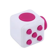Fidget Dice Cube Orange And Black Anti-Anxiety and Depression Cube For Children and Adults Fidget Toy Relieves Stress Red&White