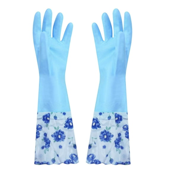 AYktou Rubber Gloves Colorful Dish Gloves Medium Reusable Household Cleaning Gloves for Washing Dishes and Cleaning Tasks Flexible Long-lasting and Non-Slip