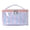 Blue pink, variant on Color Block PVC Cosmetic Travel Bag, Waterproof Striped Toiletry Organizer with Dual Zippers & Handle, Large Capacity Makeup Storage Pouch for Vacation Gym Bathroom Daily Skincare (Retro Green)