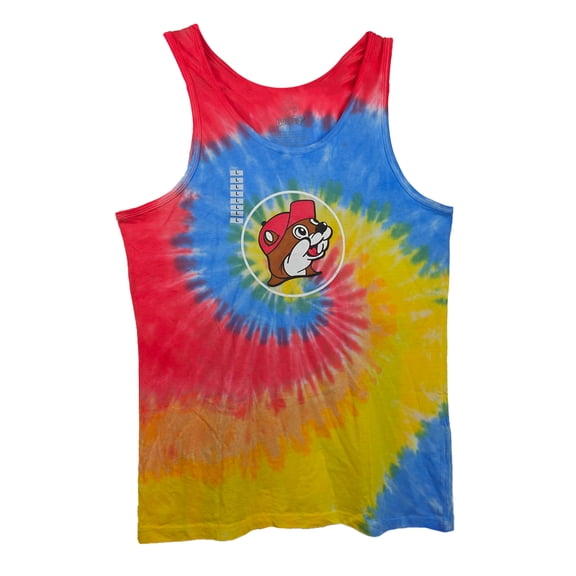 Ceybo Tie-Dye Tank Top Unisex Sleeveless Shirt 100% Cotton Comfortable & Stylish for Gym Casual Wear or Outdoor Activities (Size L)