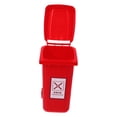 thumbnail image 3 of Minkissy Mini Recycling Bin Red PP Pen Holder for Dormitory Use 1Pack, 3 of 5