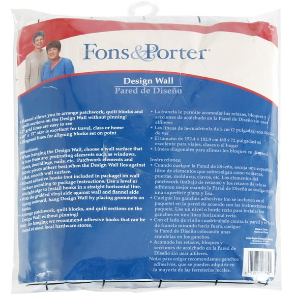Fons &amp; Porter Notions Instant Flannel Design Wall 60&quot; x 72&quot;