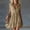 🔥 Khaki, variant on Sentmoon Draped Dress Work Dress Summer 2026 Short Sleeve Crew Neck Button Down Regular Fit Cocktail Dress for Women with Pockets for Work and Weekend S-3XL