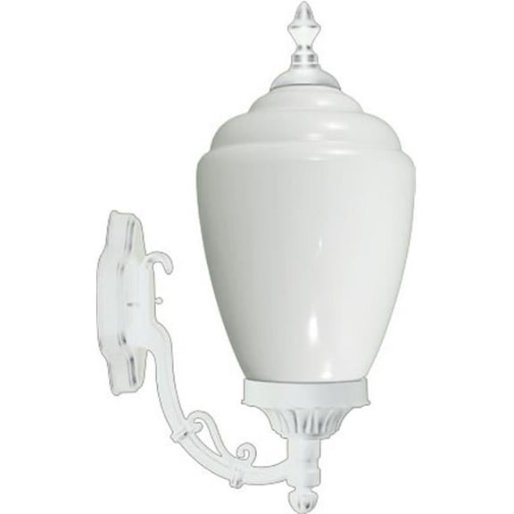 Dabmar Lighting GM290-W Powder Coated Cast Aluminum Wall Light Fixture, White - 19.25 x 8.75 x 11.63 in.