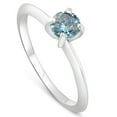 thumbnail image 2 of 1/2ct Blue Diamond Solitaire 14K White Gold Engagement, 2 of 3