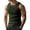Army Green, variant on Men's Wide Strap Ribbed Tank Top, Fitness Muscle Gym Ribbed Workout Sleeveless Bodybuilding Shirts Black XL