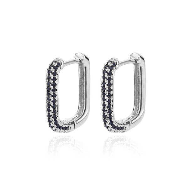 Pendientes de aro de círculo cuadrado para mujer, pendientes de acero inoxidable de lujo, tendencia 2023, joyería elegante para boda, regalo de pareja, aretes para mujer Tan Jianjun unisex